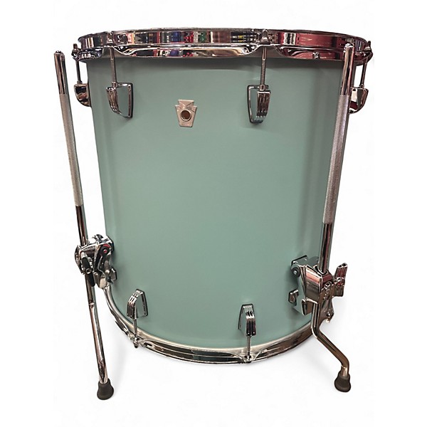 Used Ludwig 3 Piece nusonic skyline blue Drum Kit