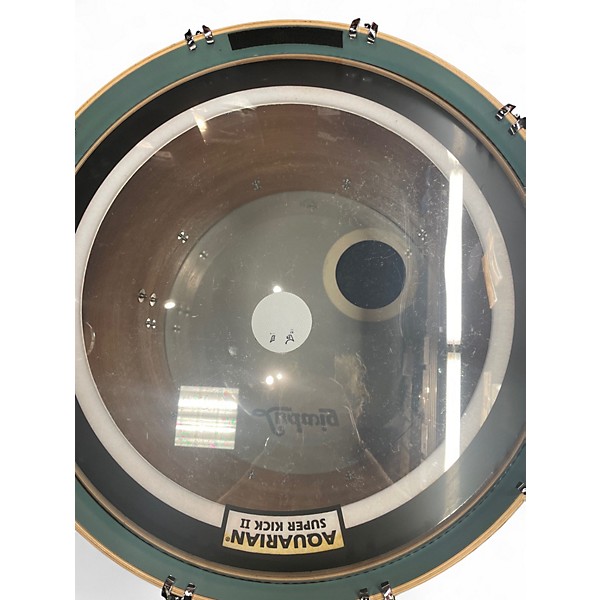 Used Ludwig 3 Piece nusonic skyline blue Drum Kit