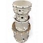Used 2014 Crush Drums & Percussion 4 Piece Chameleon Birch White Drum Kit