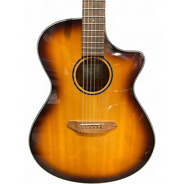 Used Breedlove Discovery Concert 2 Tone Sunburst Acoustic Guitar