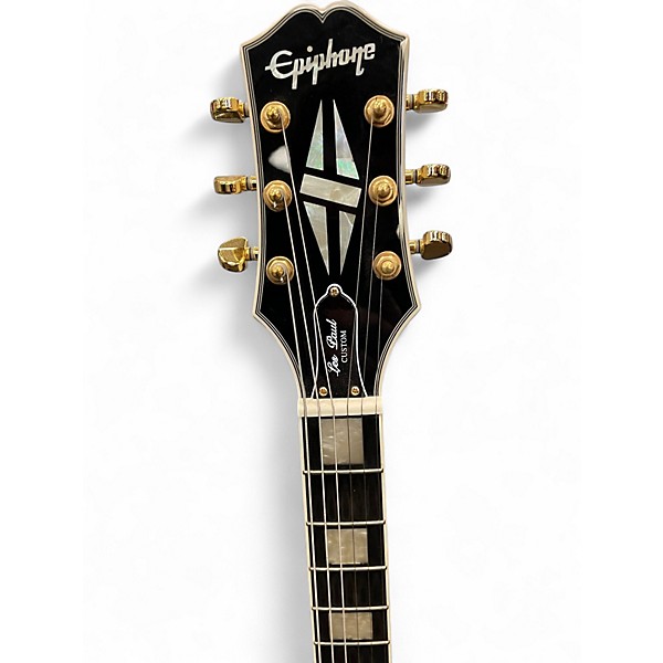 Used Epiphone Les Paul Custom Alpine White Solid Body Electric Guitar