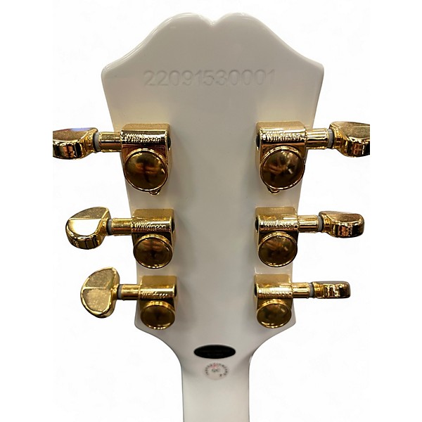 Used Epiphone Les Paul Custom Alpine White Solid Body Electric Guitar