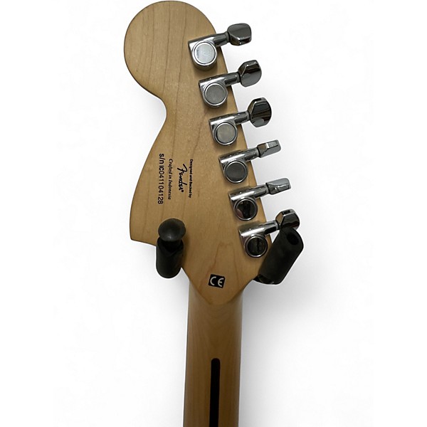 Used Squier STANDARD SERIES STRATOCASTER BLACK Solid Body Electric Guitar