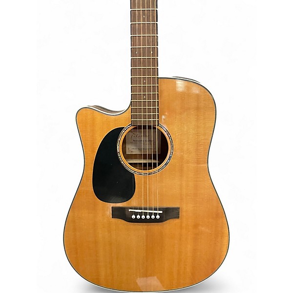 Used Takamine EG530SC Left Handed Natural Acoustic Electric Guitar
