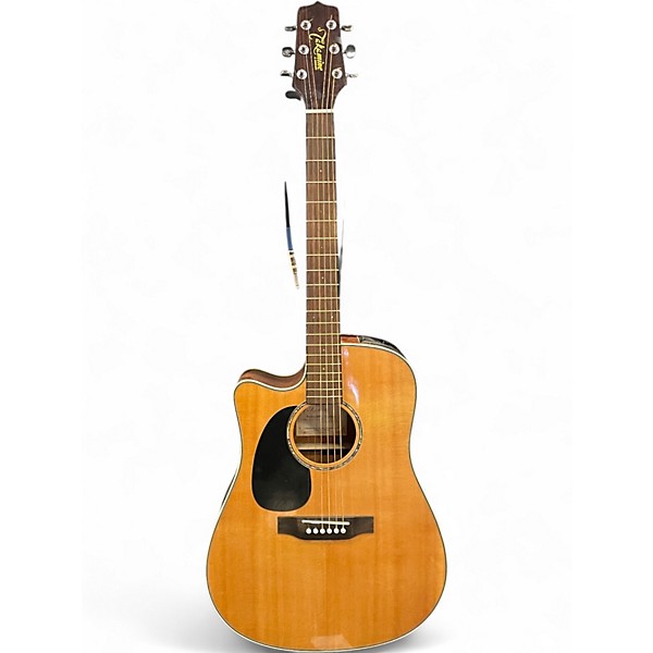 Used Takamine EG530SC Left Handed Natural Acoustic Electric Guitar