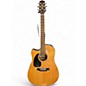 Used Takamine EG530SC Left Handed Natural Acoustic Electric Guitar