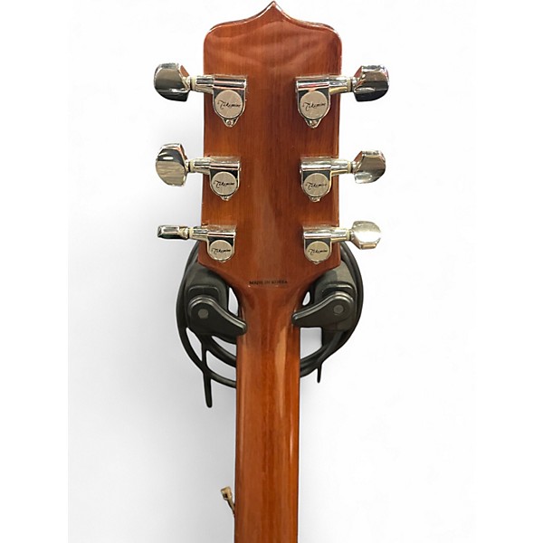 Used Takamine EG530SC Left Handed Natural Acoustic Electric Guitar