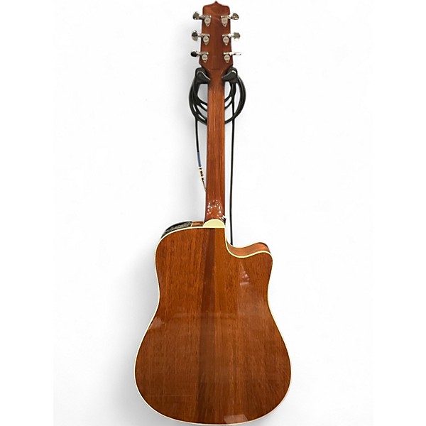 Used Takamine EG530SC Left Handed Natural Acoustic Electric Guitar