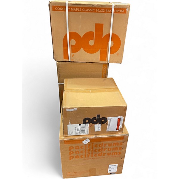 Used PDP by DW 5 Piece CONCEPT MAPLE CLASSIC Walnut Drum Kit