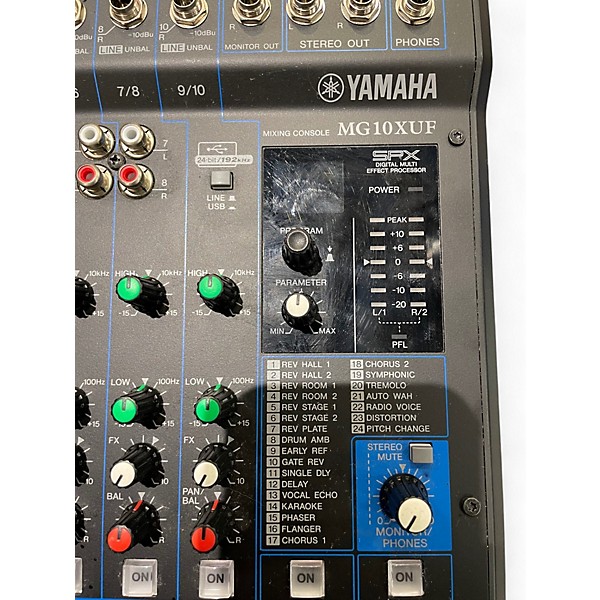 Used Yamaha MG10XUF Unpowered Mixer