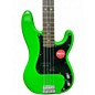 Used Squier Precision Bass Green Electric Bass Guitar thumbnail