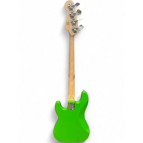 Used Squier Precision Bass Green Electric Bass Guitar