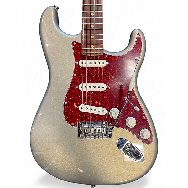Used Fender Player Stratocaster Silver Sparkle Solid Body Electric Guitar