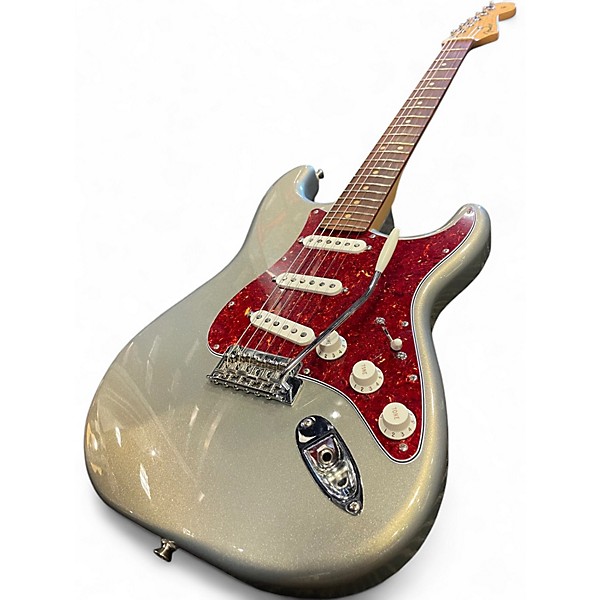 Used Fender Player Stratocaster Silver Sparkle Solid Body Electric Guitar