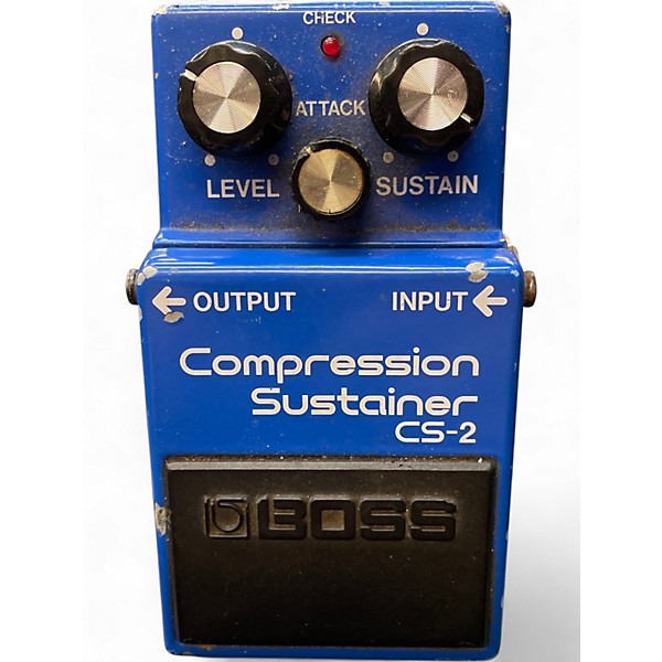 Used BOSS CS2 Compressor Sustainer Effect Pedal