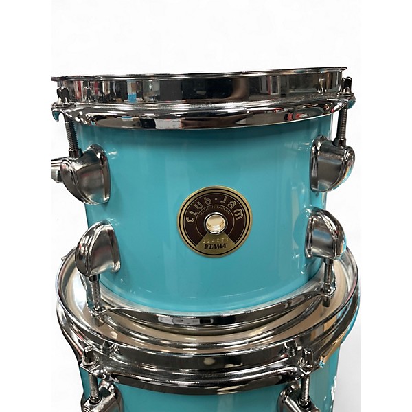 Used TAMA 4 Piece CLUB JAM TEAL Drum Kit