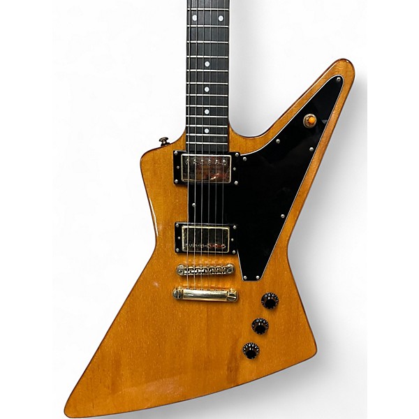 Used Epiphone Korina Explorer Guitar Antique Amber Solid Body Electric Guitar