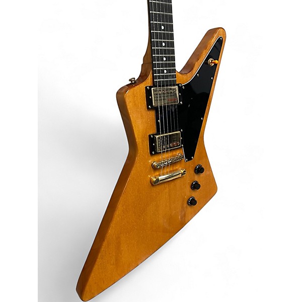 Used Epiphone Korina Explorer Guitar Antique Amber Solid Body Electric Guitar