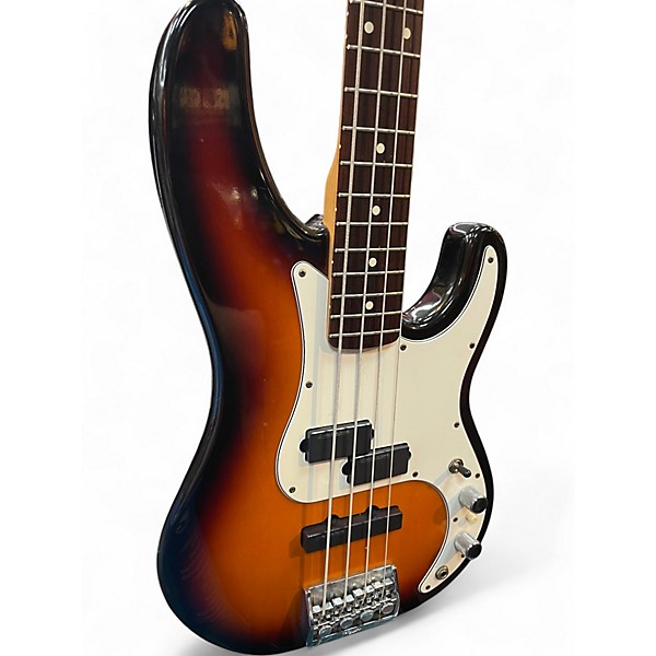Used Fender PRECISION DELUX 2 Color Sunburst Electric Bass Guitar