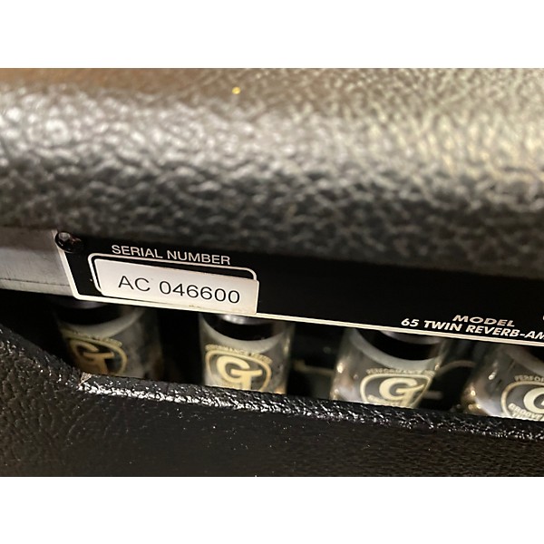 Used Fender Vintage Reissue 1965 Twin Reverb Tube Guitar Combo Amp