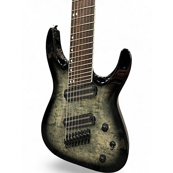 Used Jackson X SERIES SOLOIST SLATX8Q 8 STRING Trans Black Solid Body Electric Guitar