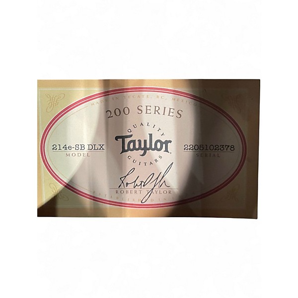 Used Taylor 214e SB Deluxe 2 Tone Sunburst Acoustic Electric Guitar