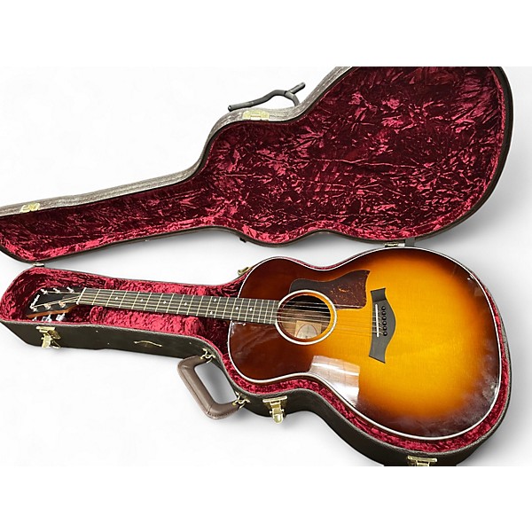 Used Taylor 214e SB Deluxe 2 Tone Sunburst Acoustic Electric Guitar