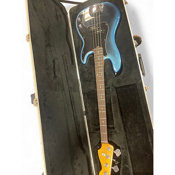 Used Fender American Professional II Precision Bass Blue Burst Electric Bass Guitar