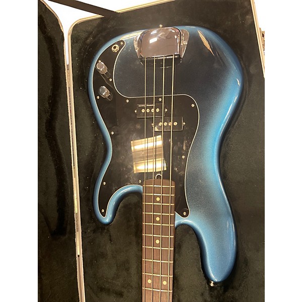 Used Fender American Professional II Precision Bass Blue Burst Electric Bass Guitar