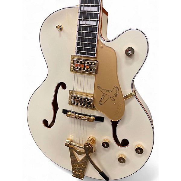 Used Gretsch Guitars G6136T White Falcon Bigsby Vintage White Hollow Body Electric Guitar