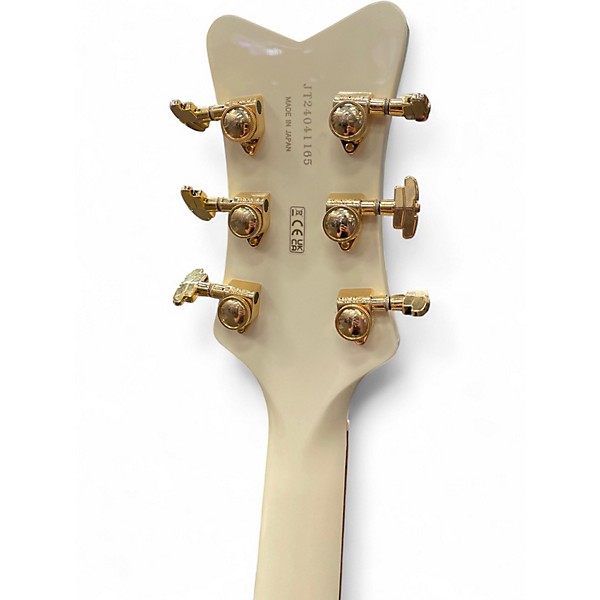 Used Gretsch Guitars G6136T White Falcon Bigsby Vintage White Hollow Body Electric Guitar