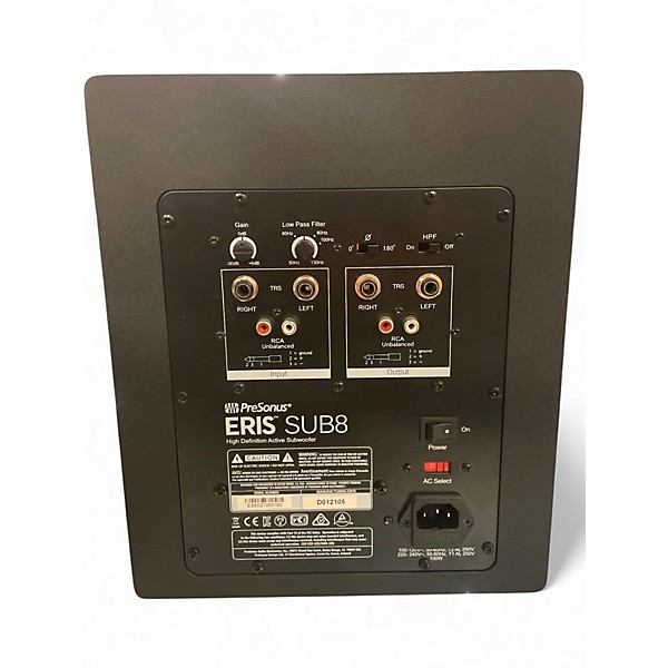 Used PreSonus ERIS SUB 8 Subwoofer