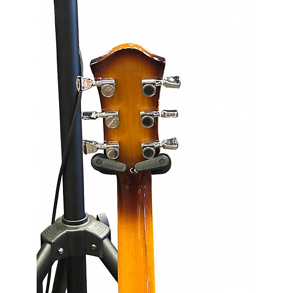 Used Squier X155 Sunburst Hollow Body Electric Guitar