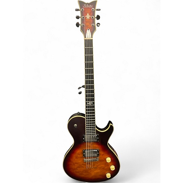 Used Schecter Guitar Research Blackjack ATX Tobacco Burst Solid Body Electric Guitar