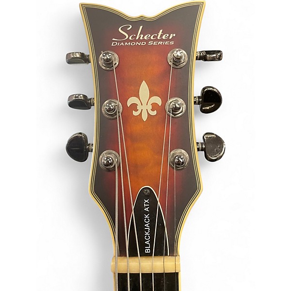 Used Schecter Guitar Research Blackjack ATX Tobacco Burst Solid Body Electric Guitar
