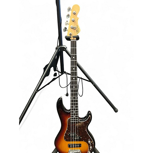 Used G&L SB-2 USA 3 Color Sunburst Electric Bass Guitar