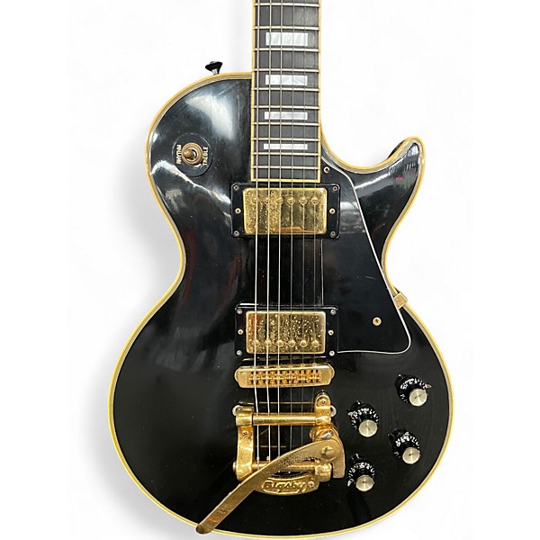 Vintage 1988 Gibson Les Paul Custom Lite Black Solid Body Electric Guitar