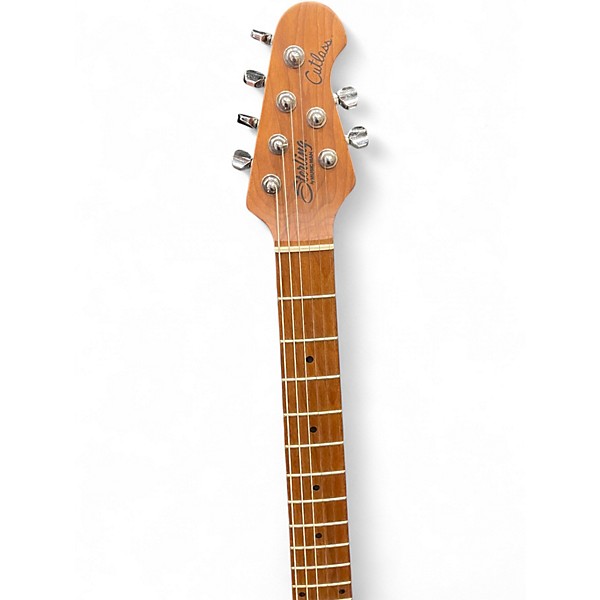 Used Sterling by Music Man CT-50 HSS Vintage White Solid Body Electric Guitar