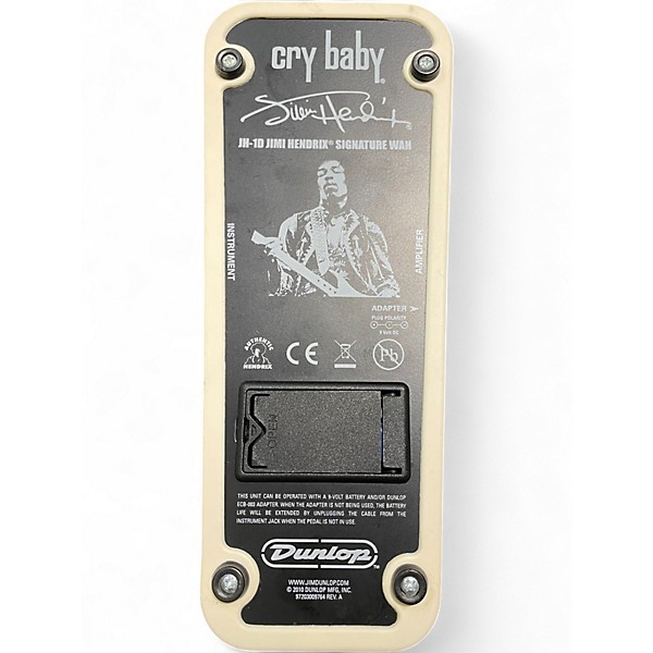 Used Dunlop JH1D CRY BABY JIMI HENDRIX Effect Pedal