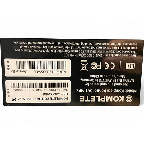 Used Native Instruments Komplete Kontrol S61 MIDI Controller