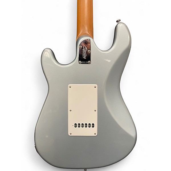 Used Sterling by Music Man Cutlass Firemist Silver Solid Body Electric Guitar