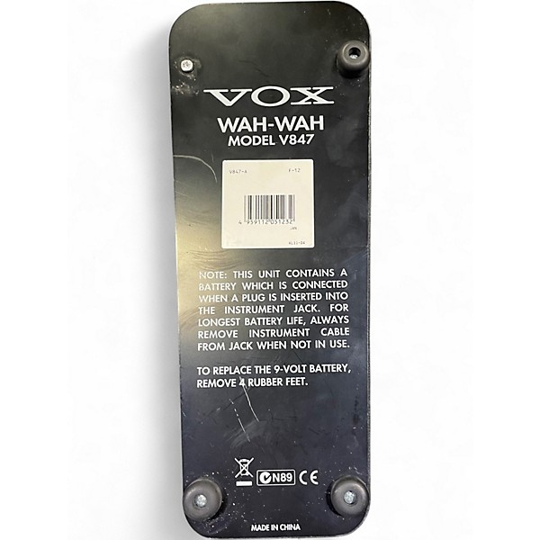 Used VOX V847 Effect Pedal