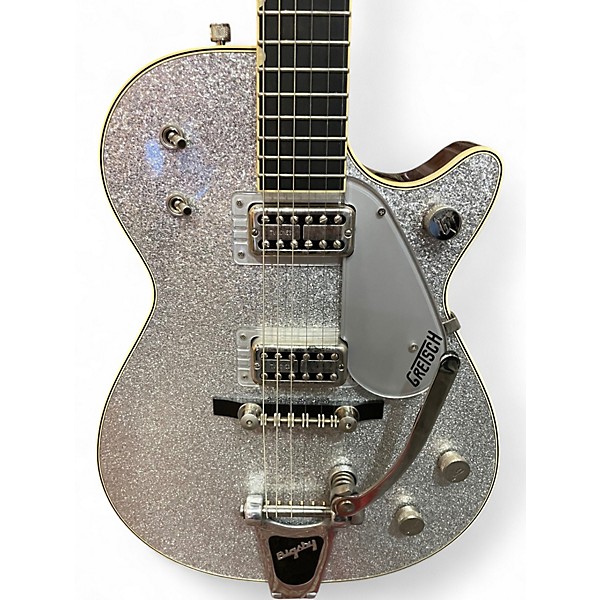 Used 2023 Gretsch Guitars G6129T-1957 1957 Reissue Silver Jet Bigsby Silver Solid Body Electric Guitar