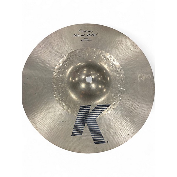Used Zildjian 13in K Custom Hybrid Hi Hat Pair Cymbal