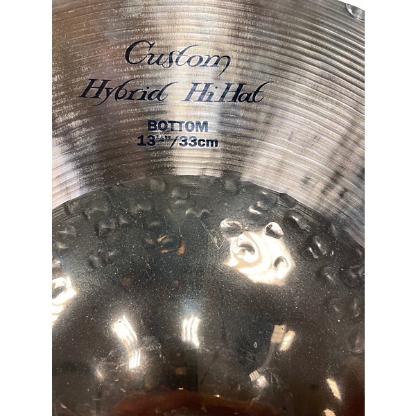 Used Zildjian 13in K Custom Hybrid Hi Hat Pair Cymbal