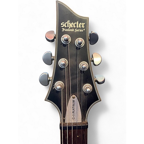 Used Schecter Guitar Research C1 Platinum Charcoal Solid Body Electric Guitar