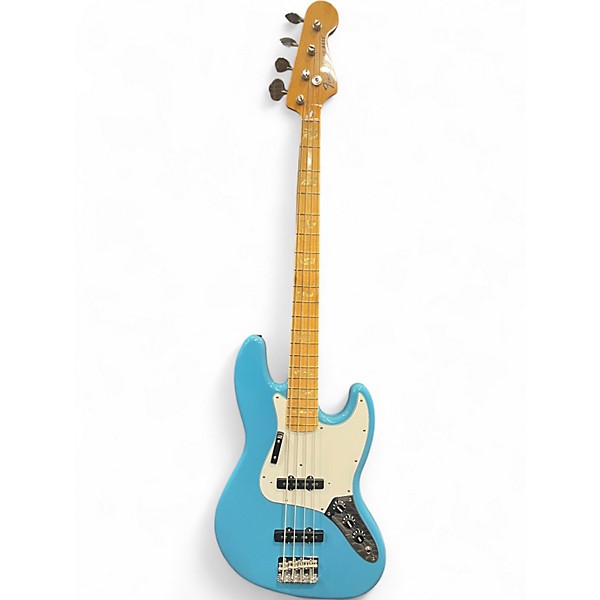 Used Fender Limited International MIJ Jazz Bass Maui Blue Electric Bass Guitar