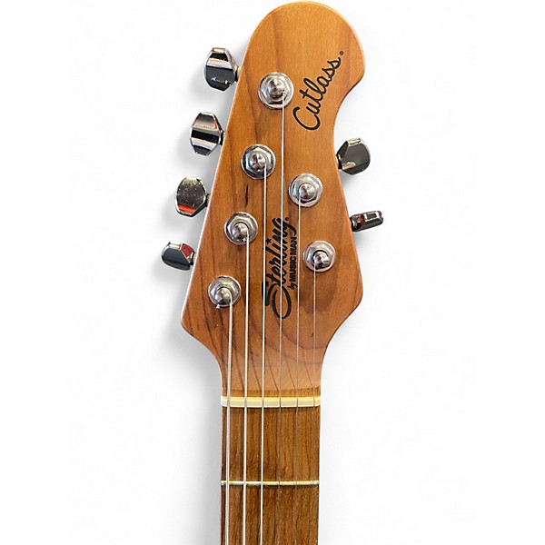 Used Sterling by Music Man Cutlass HSS Firemist Silver Solid Body Electric Guitar