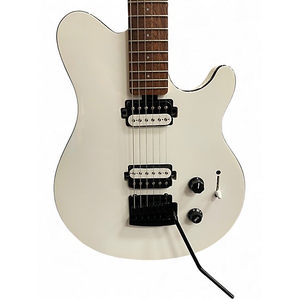 Used Sterling by Music Man Sub Series Axis White Solid Body Electric Guitar