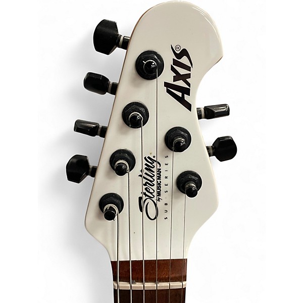 Used Sterling by Music Man Sub Series Axis White Solid Body Electric Guitar